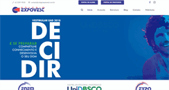 Desktop Screenshot of colegioexpovest.com.br