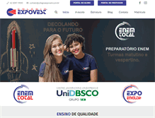 Tablet Screenshot of colegioexpovest.com.br